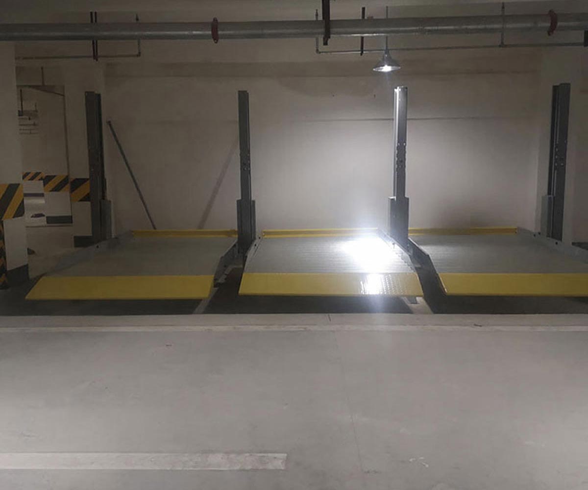 四柱簡易式機械停車位安裝