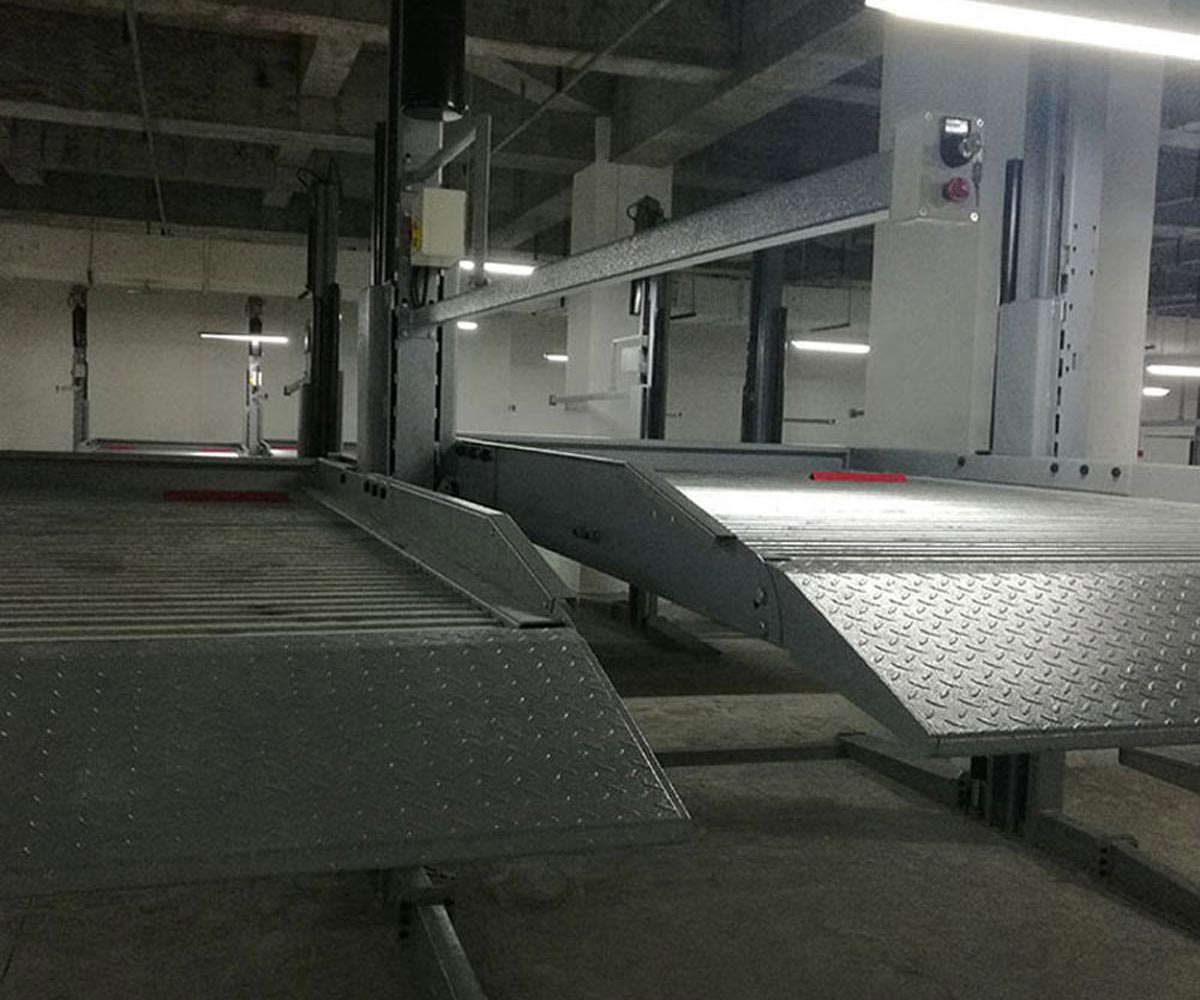 兩層機械式停車位拆除